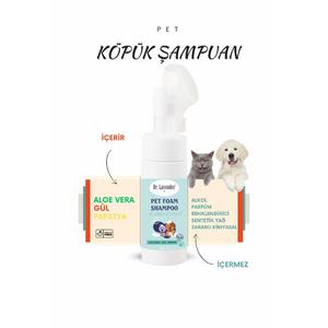 Pet Köpük Şampuanı (Aloe Vera, Gül, Papatya) Durulanmayan Susuz Fırçalı