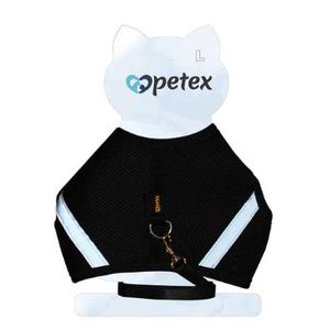 Petex Kedi Gögüs Tasması SİYAH L 