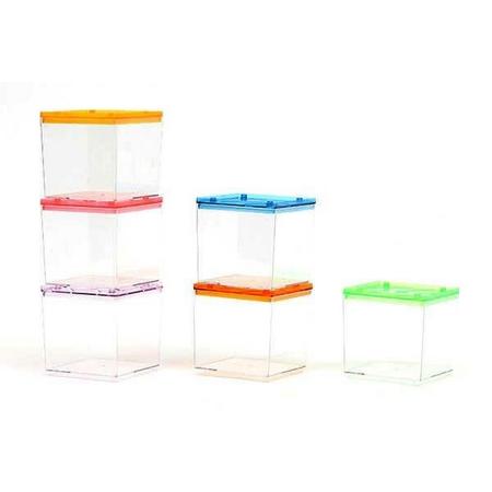 Plastik Beta Kabı Mini 8x8x8cm (Farklı Renklerde Gönderilecektir)