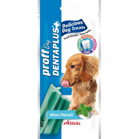 Proff Dog Dentaplus Naneli Ödül Çubuk 4 lü 80gr lora