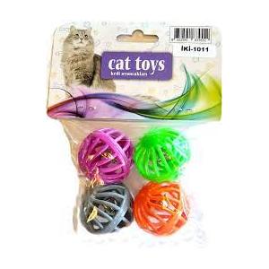 rd-1011 zilli kedi topu 4'lü paket