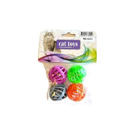 rd-1011 zilli kedi topu 4'lü paket