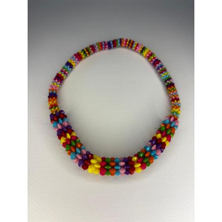 Renkli Çark Kolye L Beden