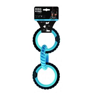 RING KING KÖPEK OYUNCAĞI TRİPLE BLUE/BLACK BRSP 10660099