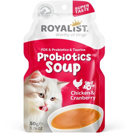ROYALIST CAT PROBIOTICS SOUP CHICKEN & CRANBERRY 50 GR 03904 