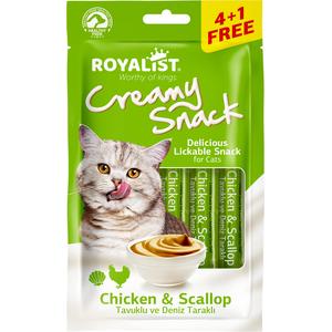 ROYALIST CREAMY SNACK - Tavuk & Deniz Tarağı 75 GR 03562 