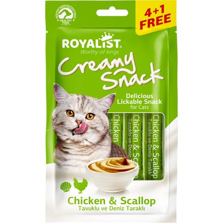 ROYALIST CREAMY SNACK - Tavuk & Deniz Tarağı 75 GR 03562 