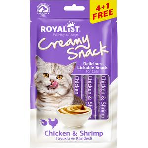 Royalist Creamy Snack - Tavuk & Karides 75 Gr  03563 
