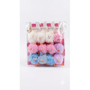 Ördek Yüzlü Tüylü Kedi Ponpon Oyuncak- 03799
