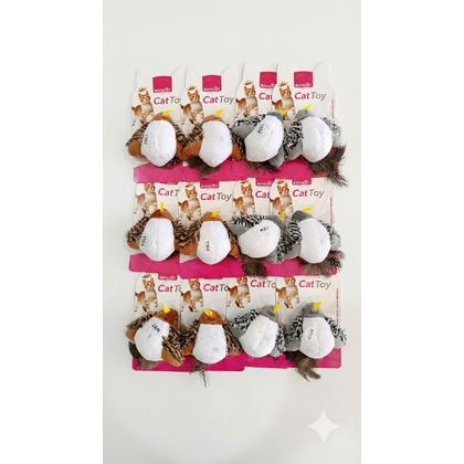 Puan Desenli Kedi Oyuncak Fare  - 03792