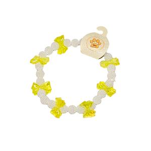 Sarı Kurdeleli Kolye XS