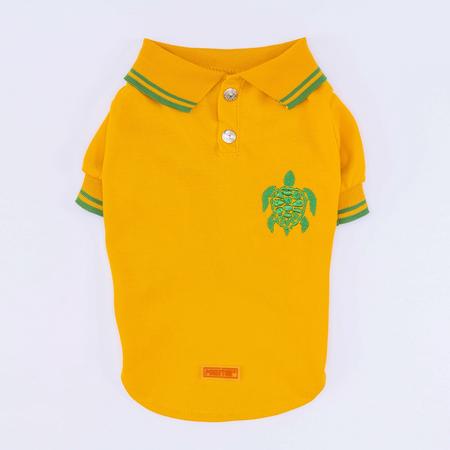Sarı Marine Polo Yaka Tişört L YPAW-24815