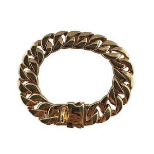 ahm Sarı Metal Köpek Tasması 50 cm