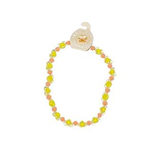 Sarı/Turuncu Kalpli Kolye L