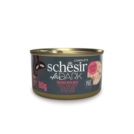 Schesir After Dark Tavuk ile Sığır Paté Yetişkin Kedi Konservesi 80g	ADP-21142260-142214