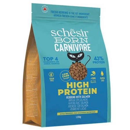 Schesir Born Carnivore Somonlu ve Ringa Balıklı Yetişkin Kedi Maması 1,25kg ADP-23382206