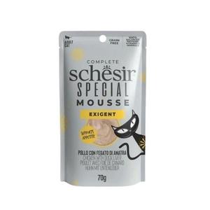 Schesir Exigent Tavuk ile Ördek Karaciğeri Tam ve Dengeli Yetişkin Kedi Maması Pouch 70g ADP-21231004-131041