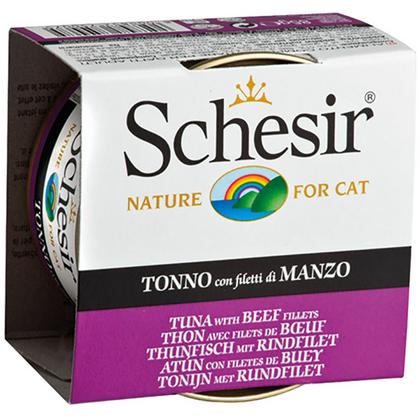 Schesir For Cat Jöle İçerisinde Ton Balıklı ve Sığır Filetolu Kedi Maması 85g ADP-C141