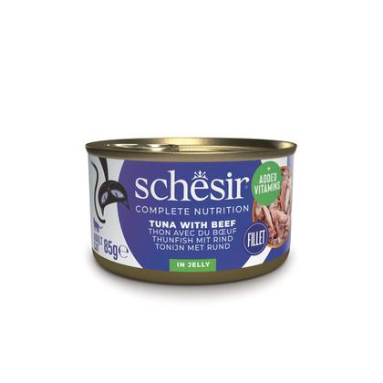 Schesir For Cat Jöle İçerisinde Ton Balıklı ve Sığır Filetolu Kedi Maması 85g ADP-C141