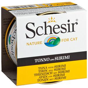 Schesir For Cat Jöle İçerisinde Ton Balıklı ve Surimili Kedi Maması 85g-c136