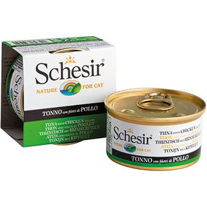 Schesir For Cat Jöle İçerisinde Ton Balıklı ve Tavuk Filetolu Kedi Maması 85g c137