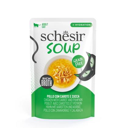 Schesir Soup Tavuk İle Balkabağı  Yetişkin Kedi Çorbası Pouch 40g