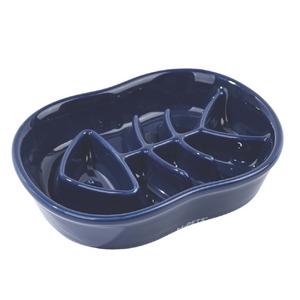 Serene Fish Seramik Yavaş Yeme Mama Kabı 240ml Dark Blue Brsp-60532517