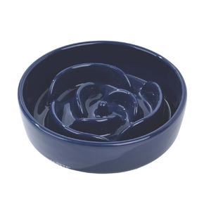 Serene Rose Seramik Yavaş Yeme Mama Kabı 300ml Dark Blue BRSP-60532117