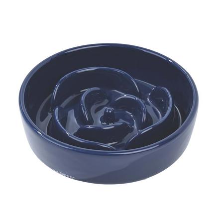Serene Rose Seramik Yavaş Yeme Mama Kabı 300ml Dark Blue BRSP-60532117