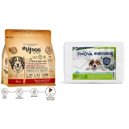 Sığır ve Kuzu Etli Büyük Irk ve Yetişkin Köpekler İçin Temel İhtiyaç Paketi