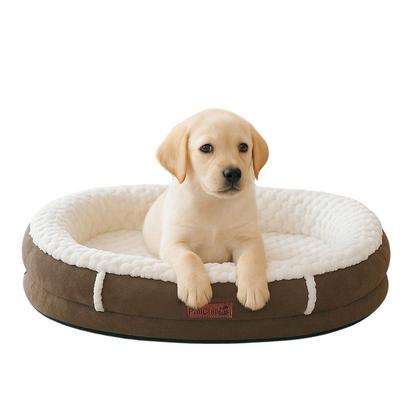 Simba peluş kedi köpek yatağı S beden krem