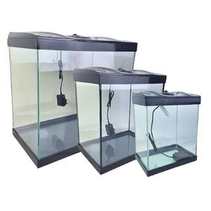 SİYAH 3'LÜ SET KAPAKLI IŞIKLI AKVARYUM AKN