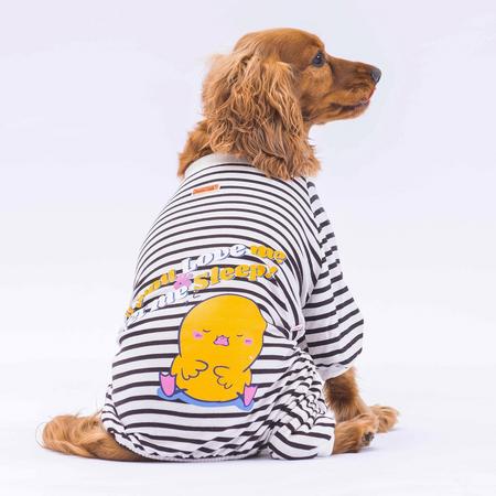 Siyah Let Me Sleep Pijama Tulum XXL YPAW-24911 
