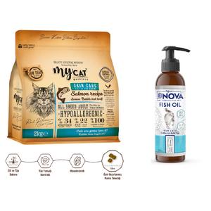 Skin Care Somon Balıklı Yetişkin Kediler İçin Besleyici İkili Paketi