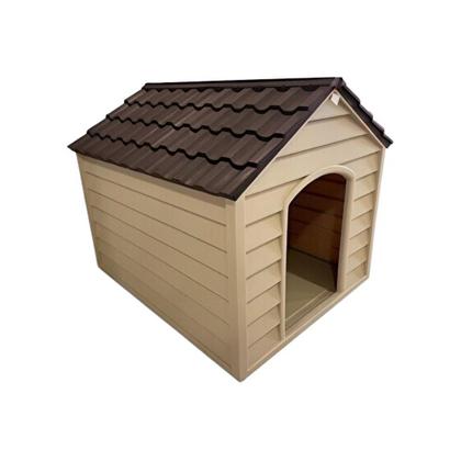 sny 5101 Plastik Büyük Köpek Kulubesi 90X100X100  şampanya-BİTTER