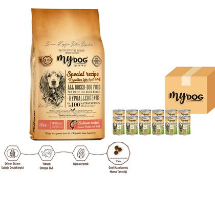 Somon Balıklı Büyük Irk Köpekler İçin 12kg Lezzet Paketi