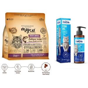 Somon Balıklı Diyet & Kısır Kediler İçin Besleyici İkili Paketi