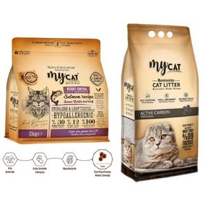 Somon Balıklı Diyet & Kısır Kediler İçin Temel İhtiyaç Paketi