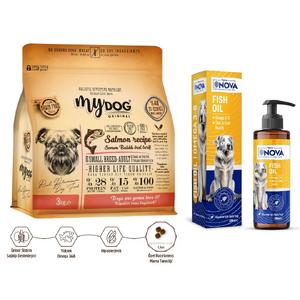 Somon Balıklı Küçük ve Orta Irk Köpekler İçin Besleyici İkili Paketi