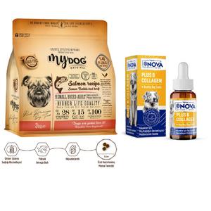 Somon Balıklı Küçük ve Orta Irk Köpekler İçin Tüy Sağlığı Paketi