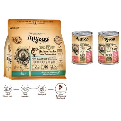 Somon Balıklı Yavru Köpekler İçin Lezzet Paketi