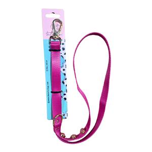 Swarovski Taşlı Metal Klipsli Gezdirme Sevk Kayışı Pembe