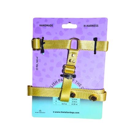 Swarovski Taşlı Metal Klipsli Göğüs Tasması Gold