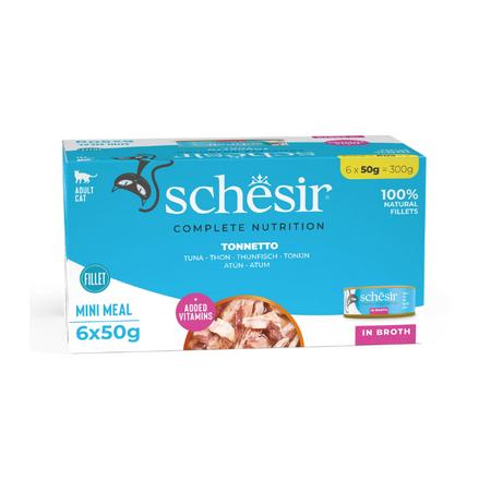 Tam ve Dengeli Ton Balıklı Pişirme Suyunda Kedi Konservesi 6*50gr