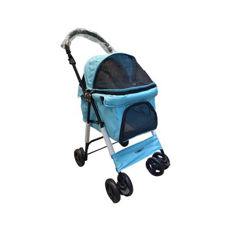 Tommy Evcil Hayvan Arabası 60x42,5x89,5 Turkuaz Max 15 Kg  BL07TR