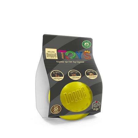 Top Eva Köpek Oyuncağı 7 CM Sarı