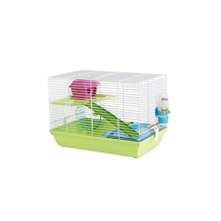 Triple Kemirgen Hayvan Kafesi White Green asp-0500