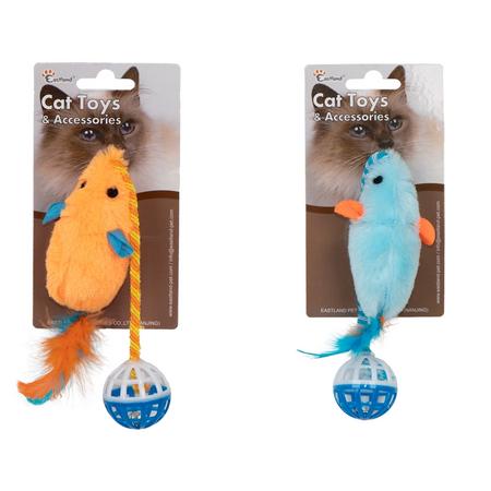 Tüylü Zilli Peluş Fare 28cm 520-551557