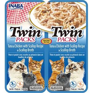 Twin Packs Deniz Taraklı, Ton Balıklı ve Tavuklu Kedi Çorbası 2 x 40 Gr usa803