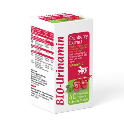 Urinamin 40 Tablet (Kızılcık Özlü C Vi̇tami̇ni̇ Tablet) 12 Gr bpa 